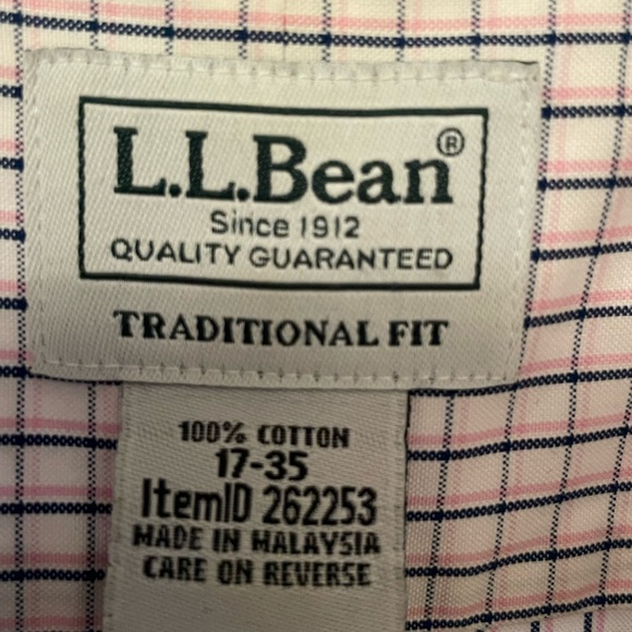 LL Bean long sleeved men’s shirt - Picture 4 of 4